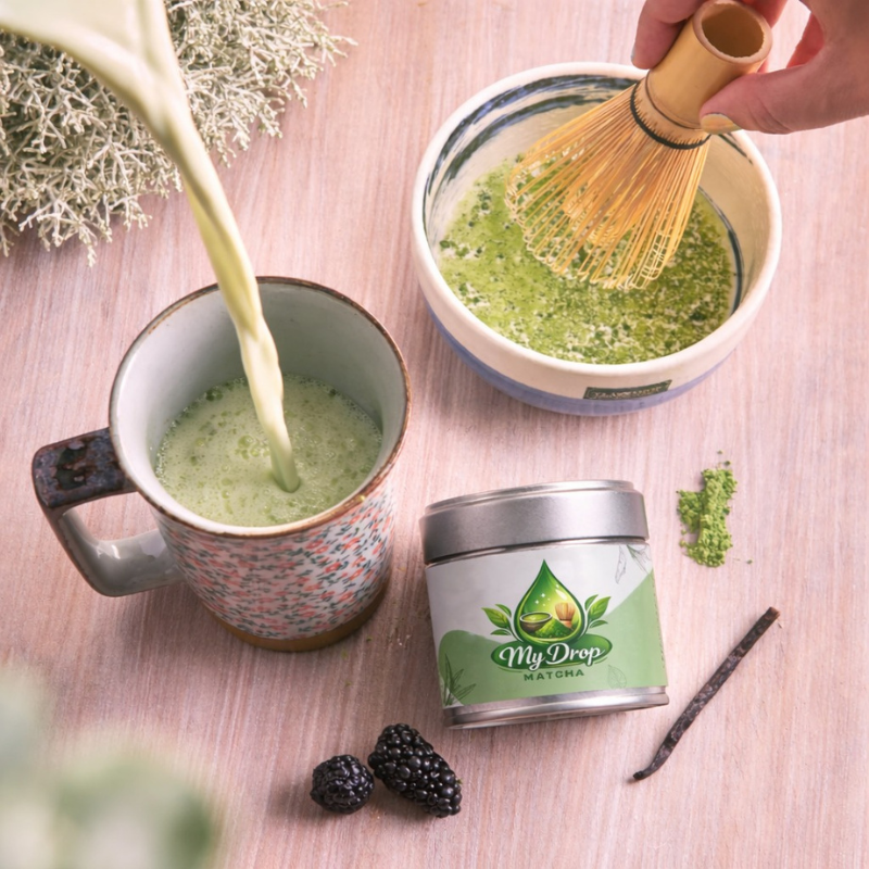 Préparation du matcha